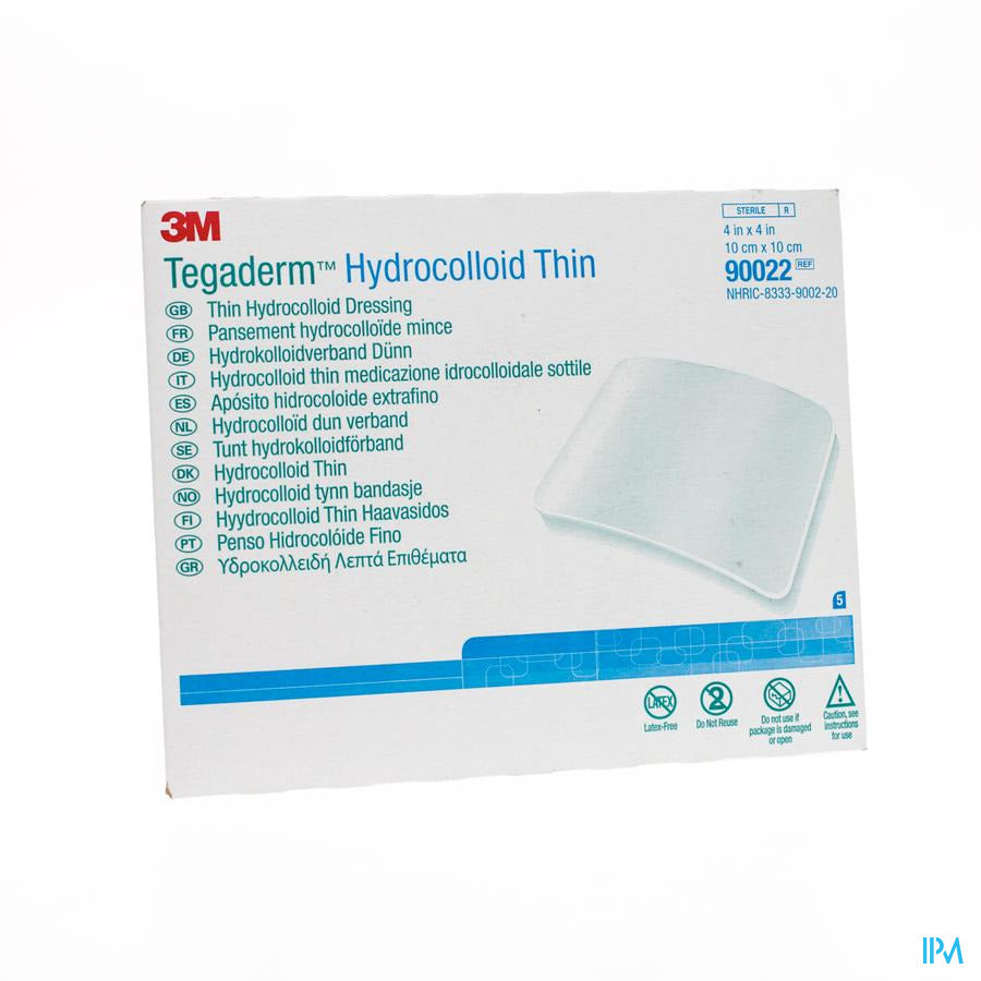 Tegaderm Hydrocol.square Steril Thin10x10cm5 90022