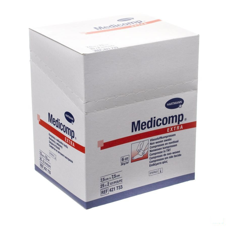 Medicomp Kp Ster 6pl 7,5x7,5cm 25x2 4217333