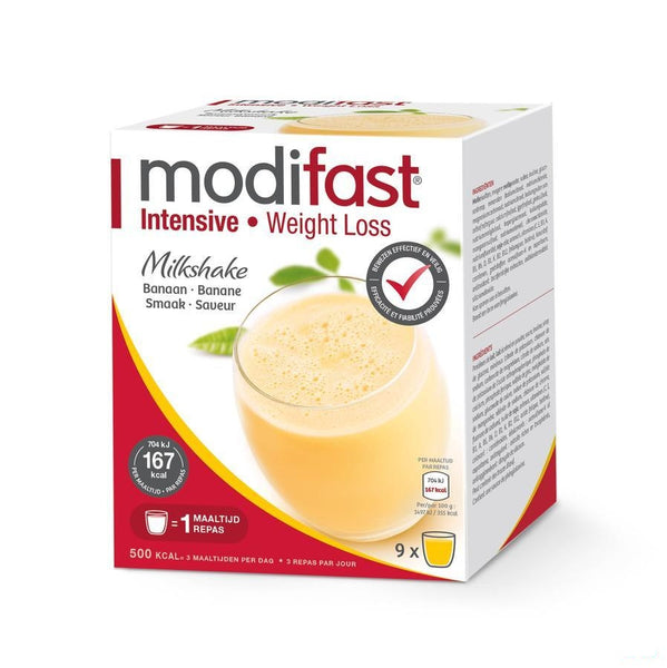 Modifast Milkshake Banaan Zakje 9 - Modifast - InstaCosmetic