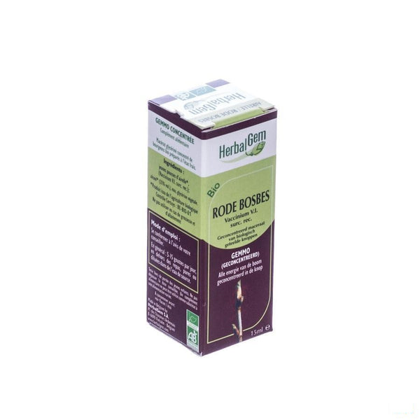 Herbalgem Rode Bosbes Maceraat 15ml - Herbalgem - InstaCosmetic