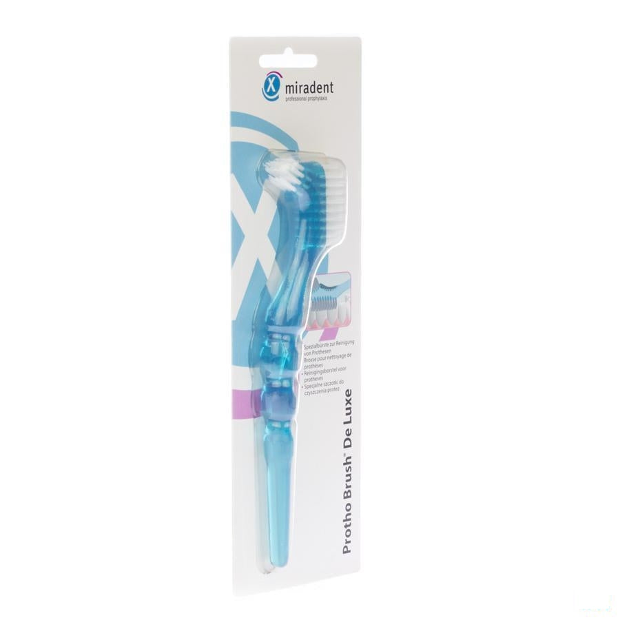 Miradent Borstel Tandprothese Deluxe Blauw