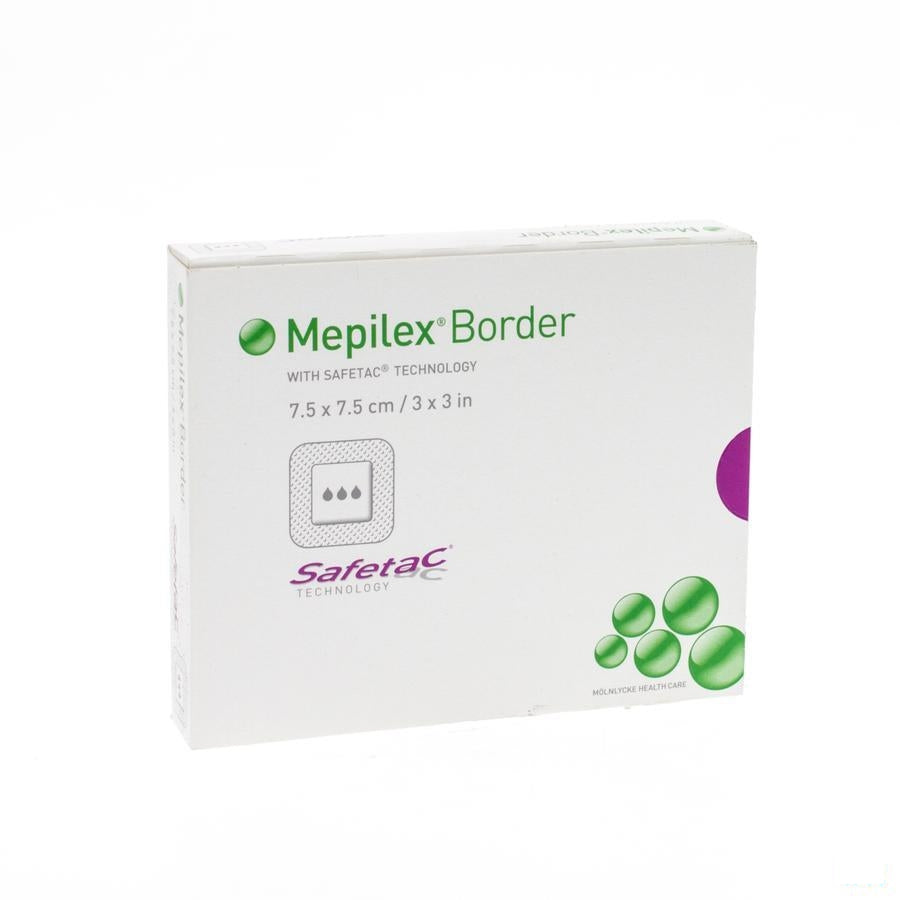 Mepilex Border Sil Adh Ster Nieuwe Formule 7,5x 7,5 5 295200