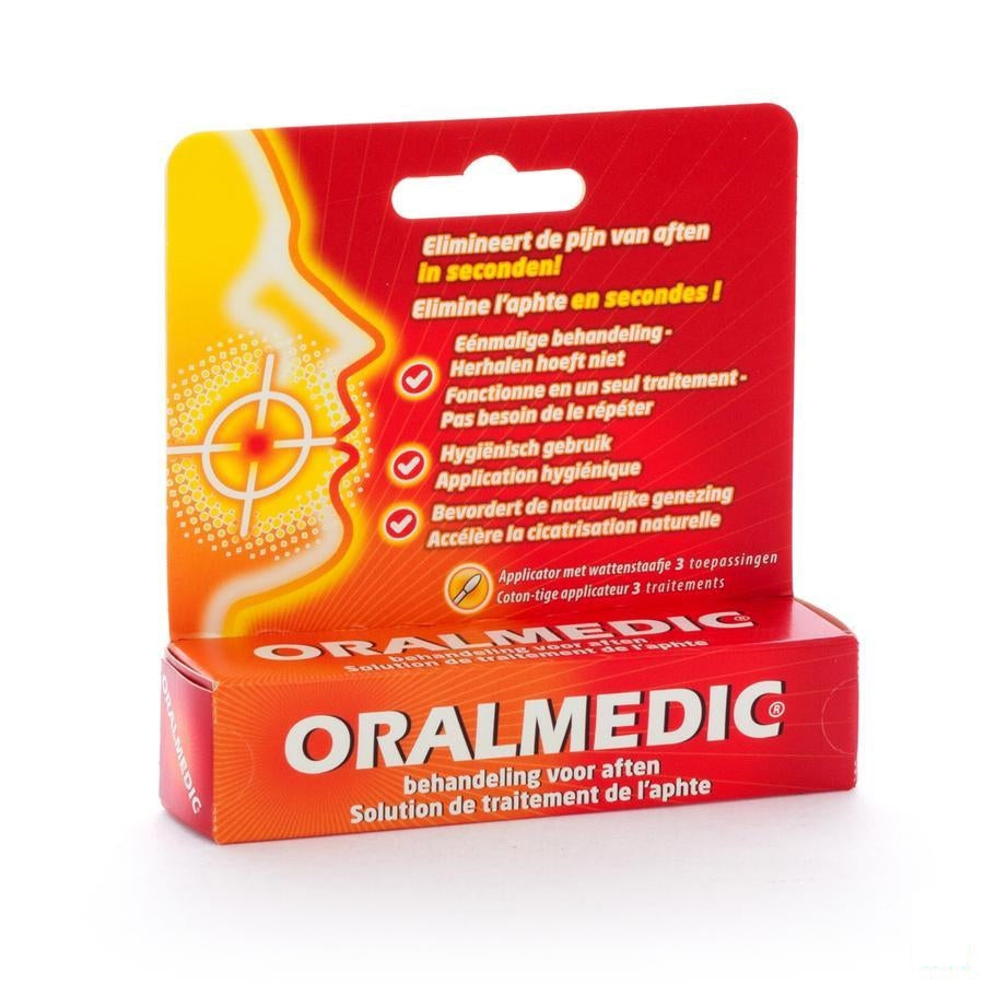 Oralmedic Tegen Aften Applicator 3stuks