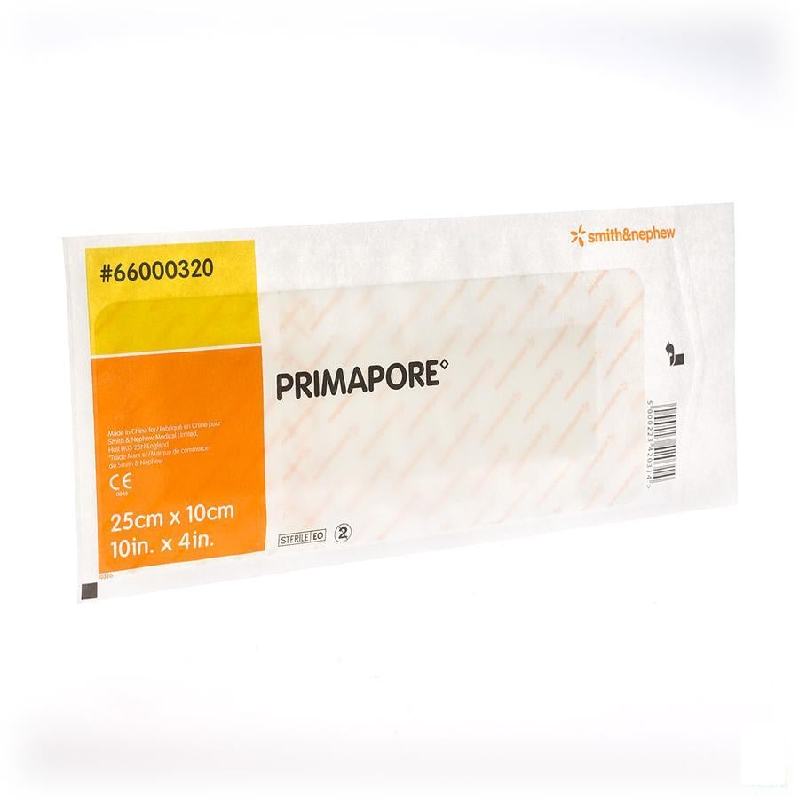 Primapore S&n Verb Post-op 25cmx10cm 20 66000320