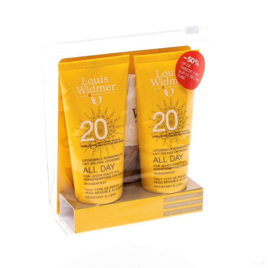 Widmer Sun All Day 20 Met Parfum 2x100 Ml