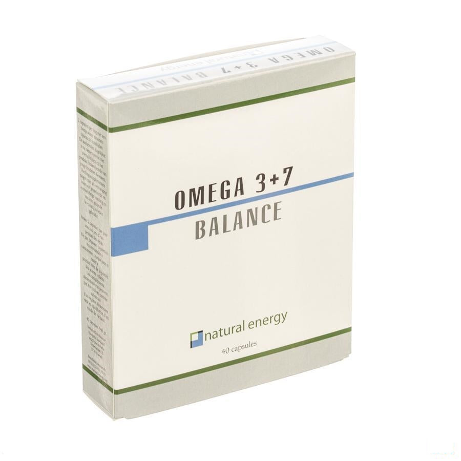 Omega 3+7 Balance Natural Energy Capsules 40