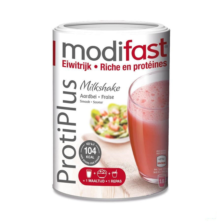 Modifast Protiplus Milkshake Aardbei 540g