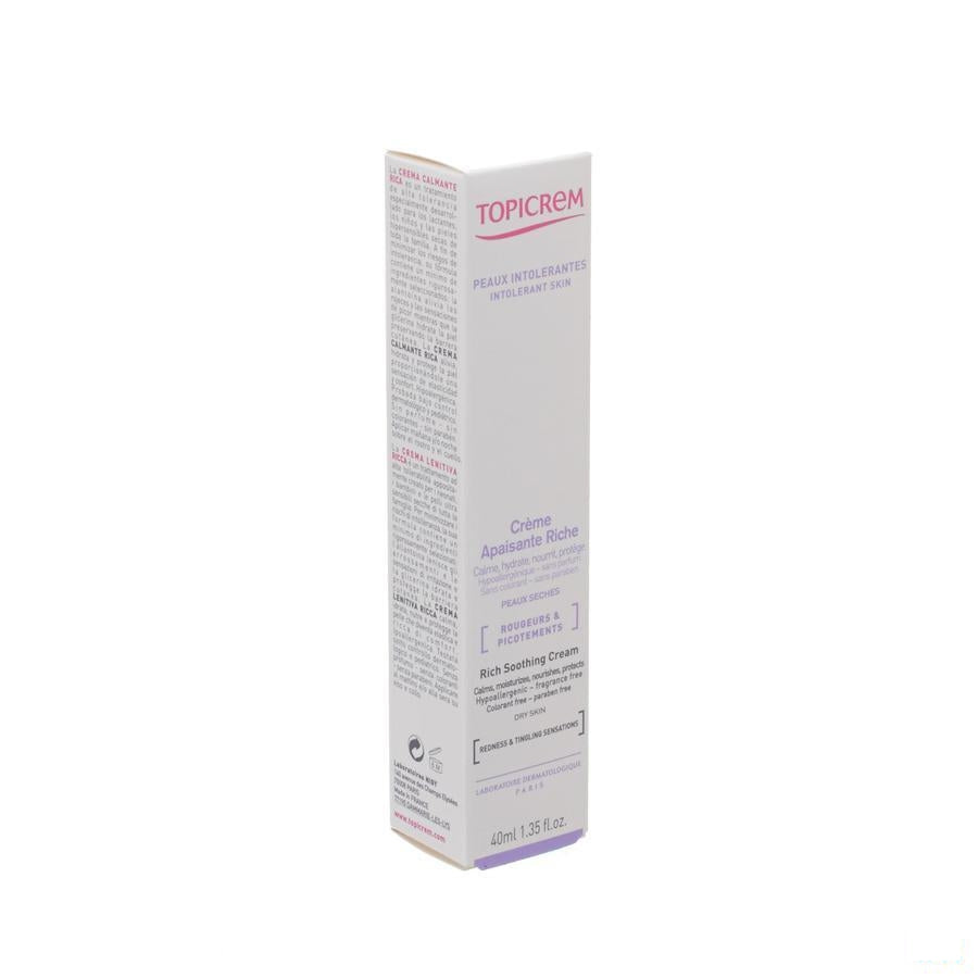 Topicrem Verzachtende Cr.gezicht Rijk Tube 40ml