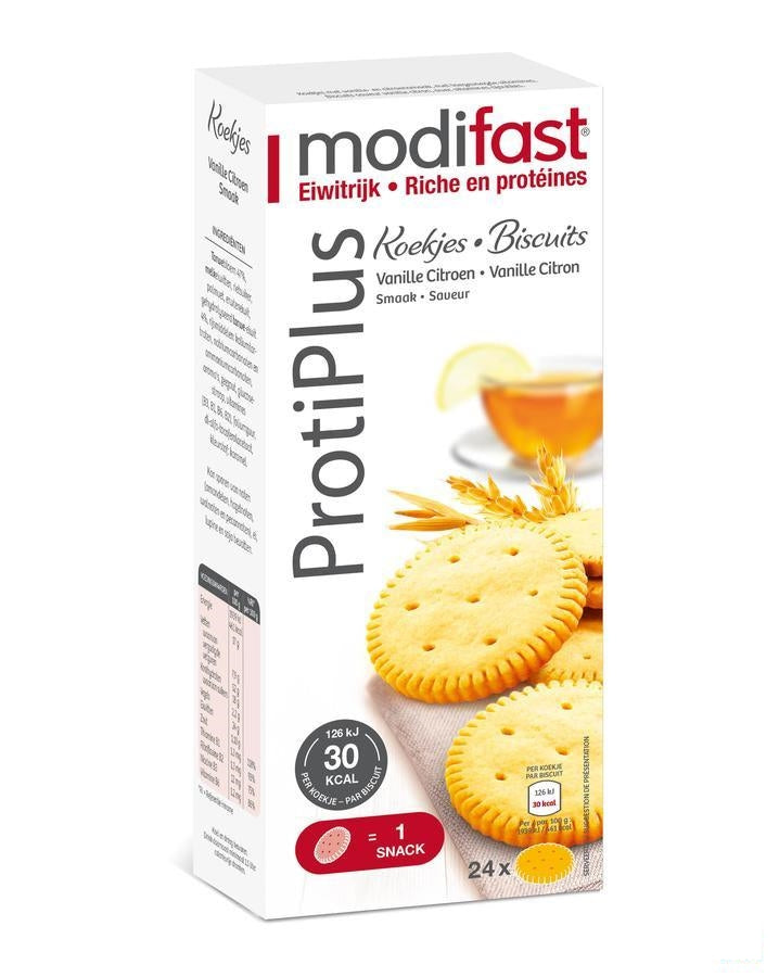 Modifast Protiplus Koekje Vanil-citroen Zakje 8x3