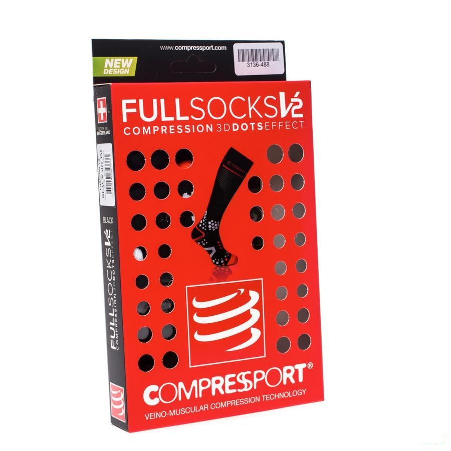 Compressport Full Socks Black 3m