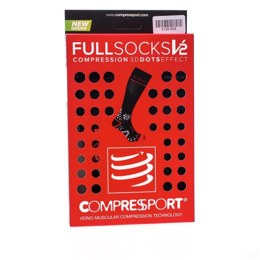 Compressport Full Socks Black 4m