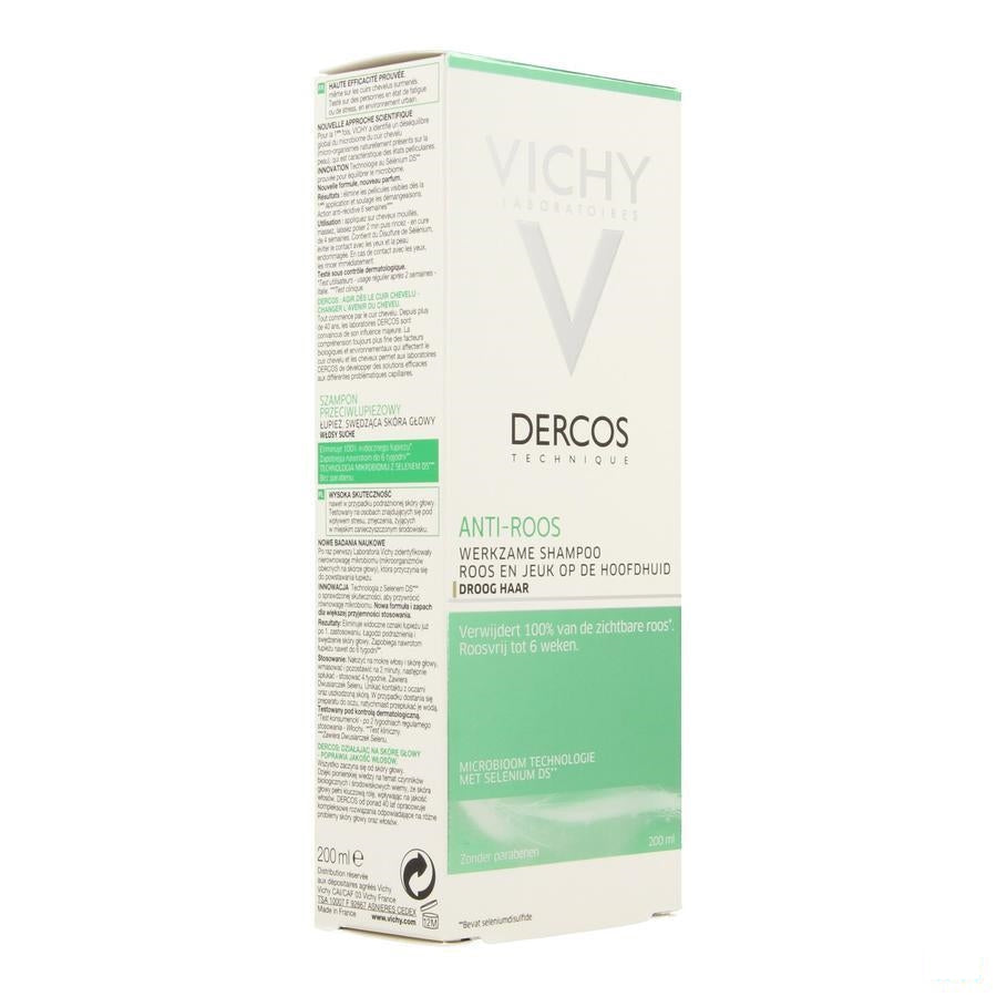 Vichy Dercos Anti-roos Shampoo Droog Haar Reno 200ml