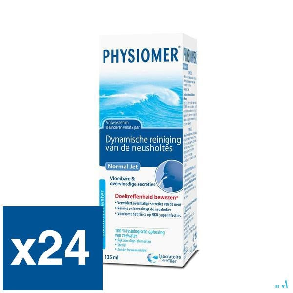 Physiomer Normal Jet 135ml x24 (Voordeelpak) - Omega Pharma - InstaCosmetic