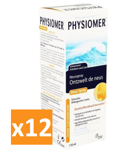 Physiomer Sinus Neusspray 135ml x12 (Voordeelpak) - InstaCosmetic - InstaCosmetic